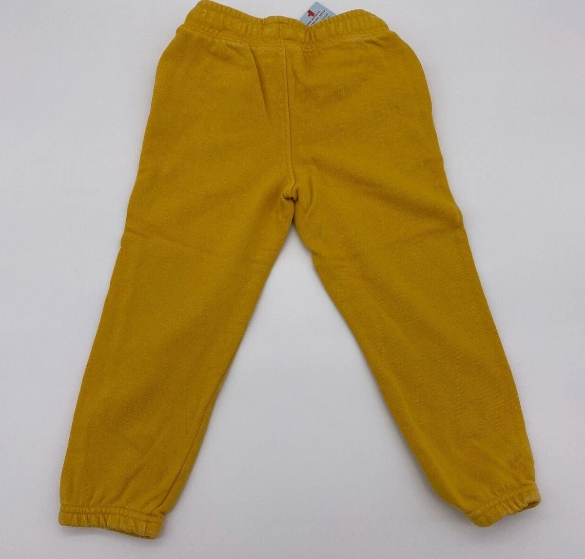 Cat Jack Toddler Solid Yellow Elastic Jogger Sweat Pants Size 3T NEW NWT