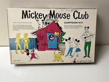Vintage Mickey Mouse Club Walt Disney Colorforms Play Set 1962 NIB Cert of Auth 