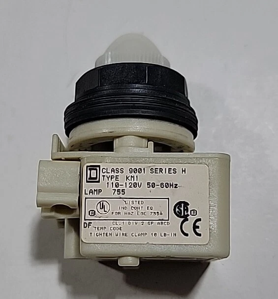 Square-D 9001SKP1W9, White Pilot Light, 30mm, 110-120VAC 50/60Hz, Nema 4, 4X, 13 - Image 3 of 4