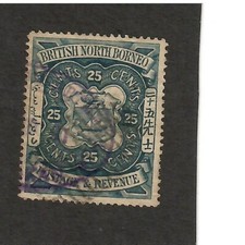 North Borneo 1888 25c indigo used