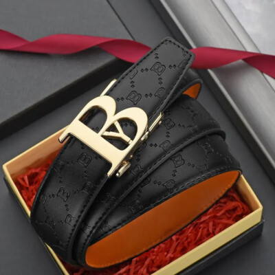 Luxury Designer B Belt Men's Belt Letter Buckle Waist Strap for Jeans Waistband
