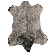 Glacier Wear Gray Bear Sheepskin Rug/Throw shp756G