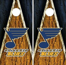 St Louis Blues Cornhole Board Vinyl Wrap - Decal Sticker