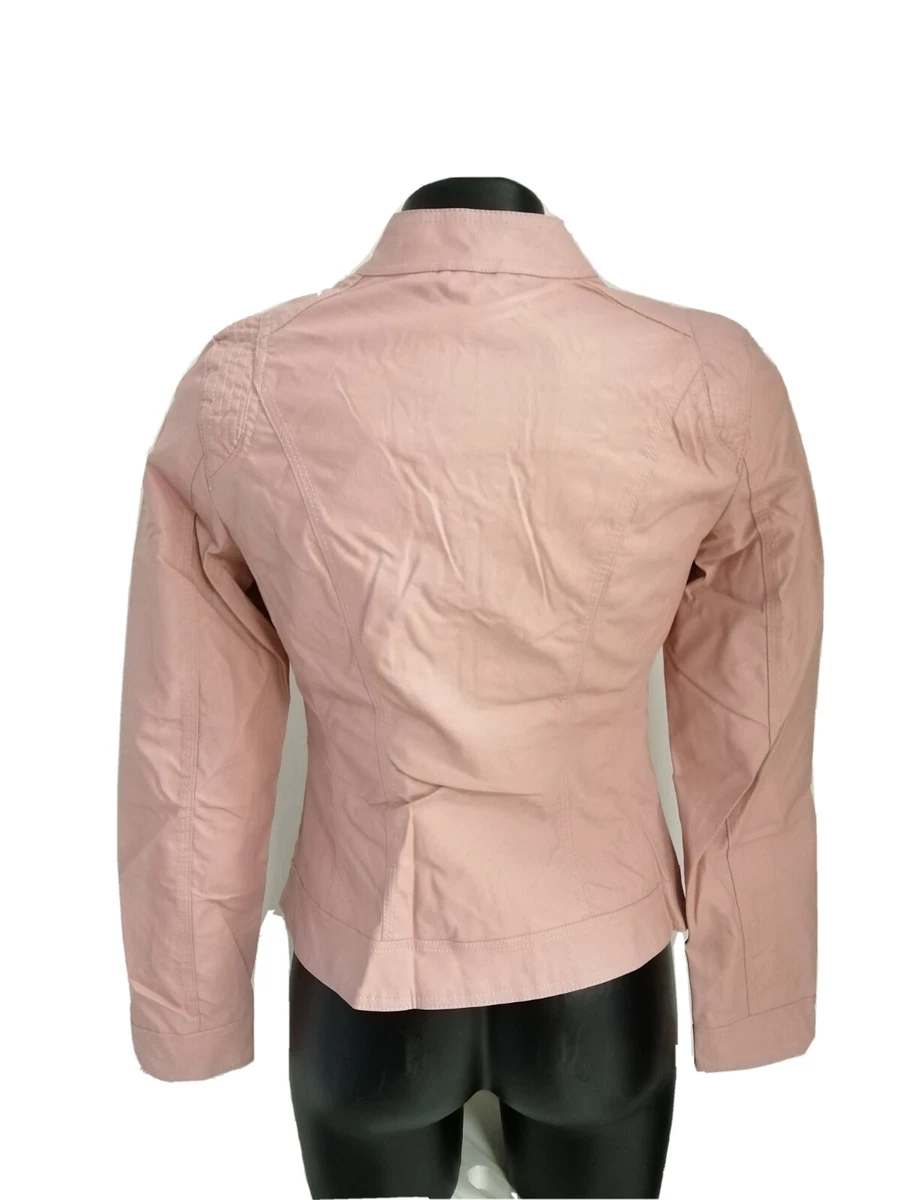 Giacca hot sale ecopelle cipria