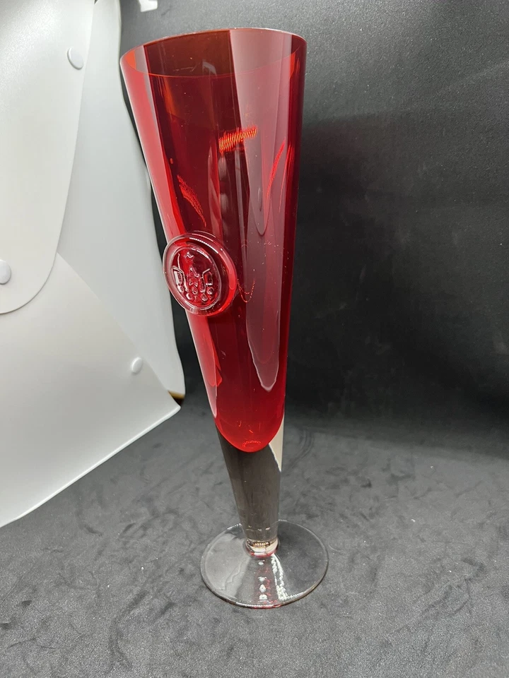 Rare vintage collection goblet with ruby ​​glass Olympics Moscow 1980 USSR - Image 2 of 4