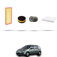 HOFFCAR Kit tagliando - 4 filtri per Fiat Punto II 1.2 8v GPL 44kw dal 2007