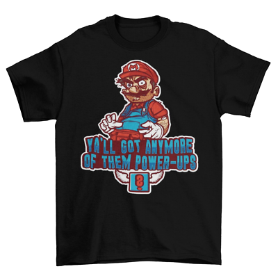 Super Mario Drugs T-Shirt Unisex Adult 420 Marijuana Weed Nintendo