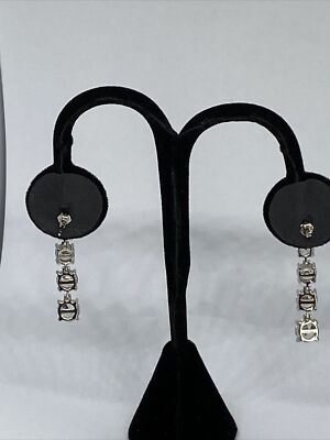 Tiara SEDZ474 Cubic Zirconia Drop Earrings in Sterling Silver MSRP