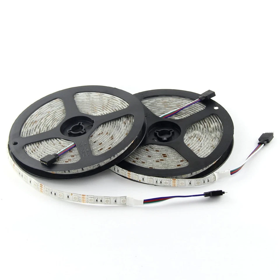 1m 5m 10m 20m LED Strip Light 5050 RGB 60LEDs/M Flexible Lights Waterproof DC12V - Image 4 of 4