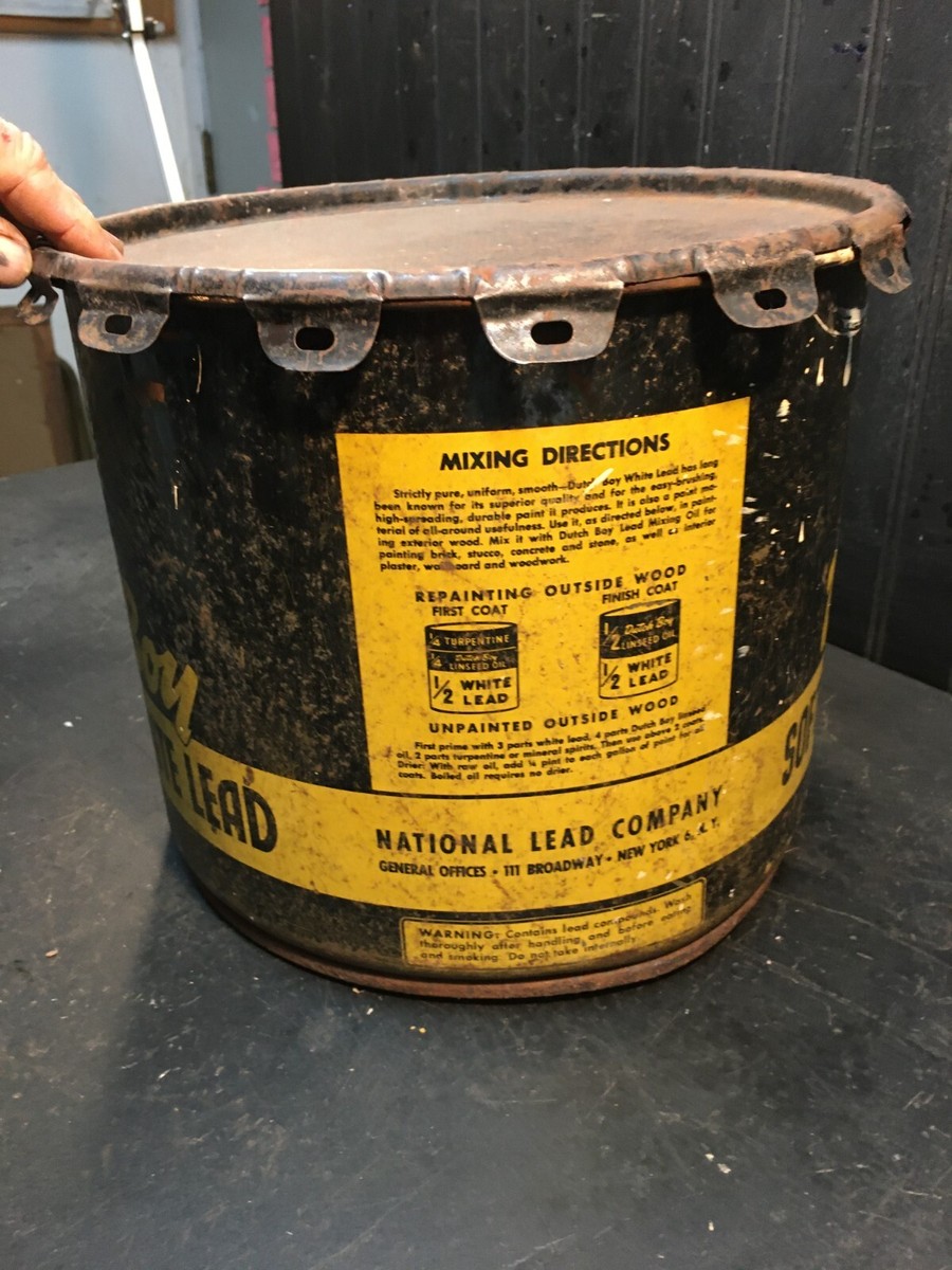 Rare Vintage Antique DUTCH BOY Soft Paste Paint White Lead 25lbs