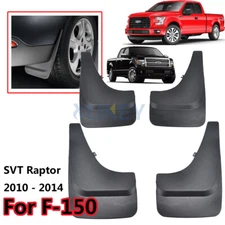 For Ford F-150 Raptor SVT 2010-2024 Splash Guards Mud Flaps Front Rear Set of 4