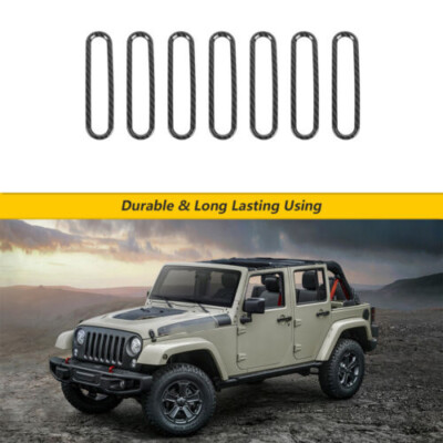 Carbon Fiber For Jeep Wrangler JK 2007-2017 Engine Hood Air Vent Inlet Ring Trim