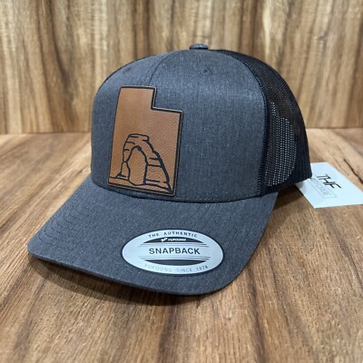 UTAH Patch Hat Yupoong Classics Retro Trucker Snapback Zion UT Moab Arches Bryce