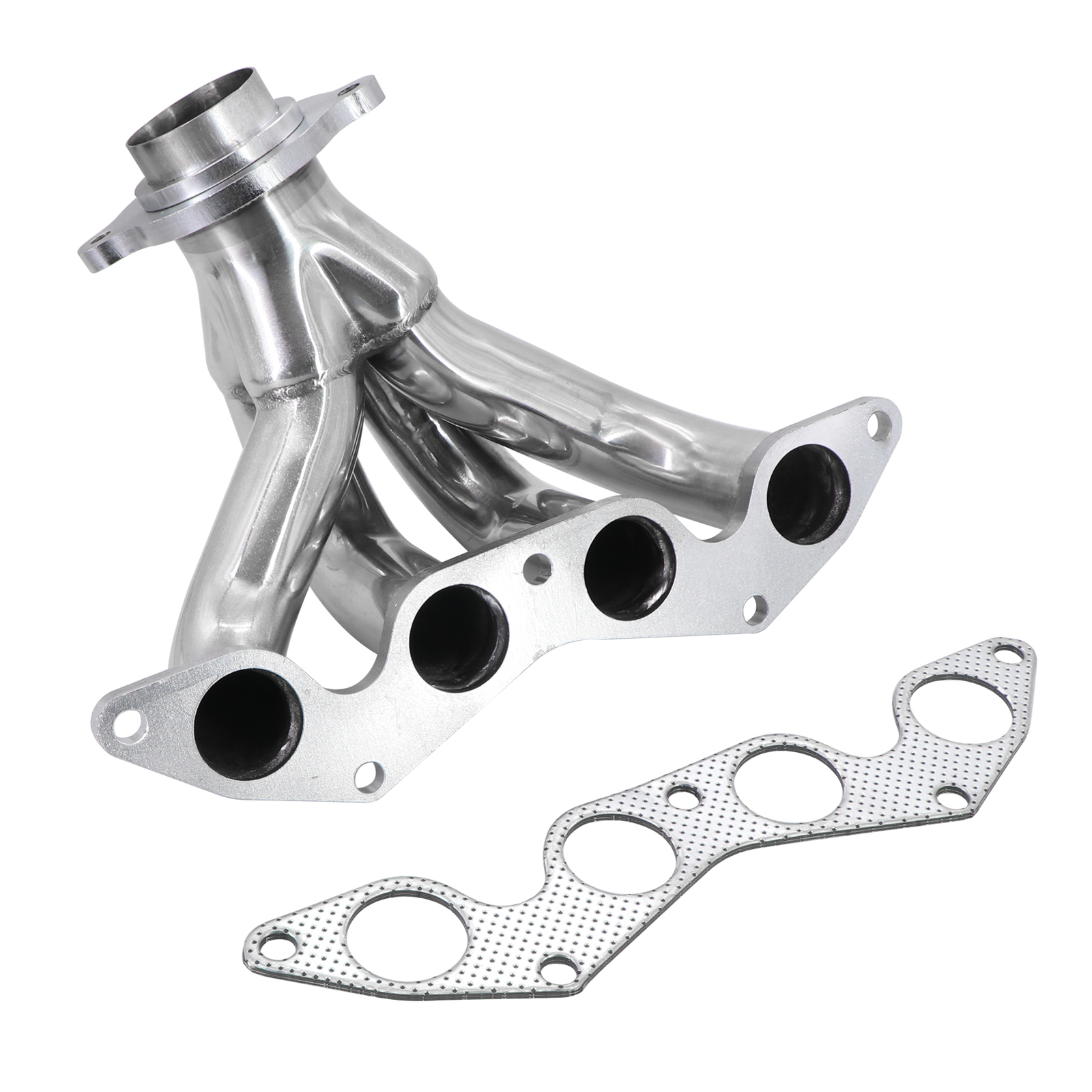 Stainless Steel Manifold Header For 0105 Honda Civic EX EM/EM2 D17A2 1