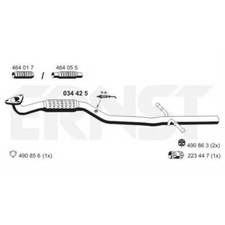 ERNST Abgasrohr Hosenrohr für Opel Meriva B Großraumlimousine S10 1.4 034425