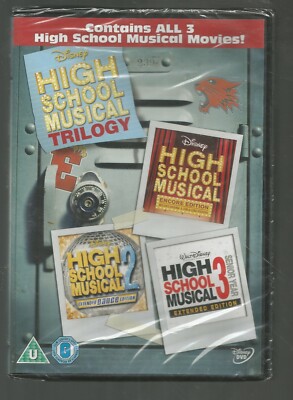HIGH SCHOOL MUSICAL TRILOGY sealed/new UK REGION DVD SET  Disney 8717418226008|
