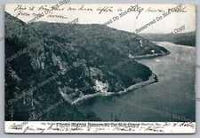 Antique Postcard 1909 Somes' Sound Dog Robinson Mountains Southwest Harbor Maine