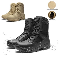 Men's Tactical Combat Boots Military Outdoor Work Hiking Shoes