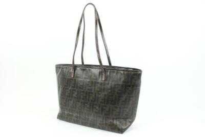 Fendi Brown Monogram FF Zucca Roll Tote Shopper Bag 44f89 | eBay