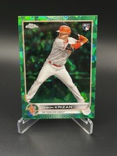 Jason Krizan 2022 Topps Chrome Update Sapphire Green /75 Rookie #US65 Giants RC