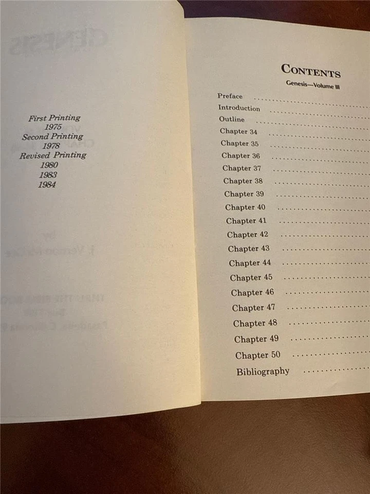 J VERNON MCGEE THRU THE BIBLE SERIES GENESIS VOLUME 3 REVISED PRINTING - Image 4 of 4