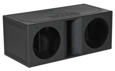 Rockville RPORT-12 Dual 12" Horn Ported Subwoofer Enclosure Sub Box w/Bedliner