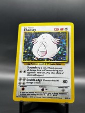 Chansey 3/102 Base Set Unlimited Holo Rare 1999 Pokemon TCG Card LP