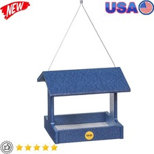 Fly-Thru Platform Feeder Variety Birds Rustproof Washable Recycled Plastic New