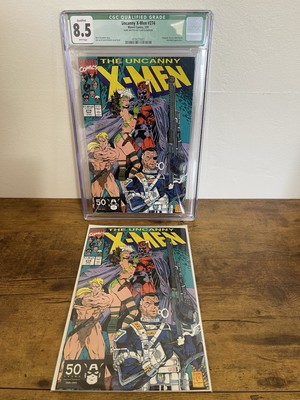 Uncanny X-Men #274 CGC 8.5 Jim Lee Iconic Cover Signature On Cover