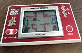Nintendo Game & Watch Mario's Cement Factory ML-102 Made in Japan 1983 Work's!