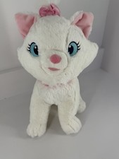 Disney Store 12  Aristocats Marie W/Bow Plush White Stuffed Animal