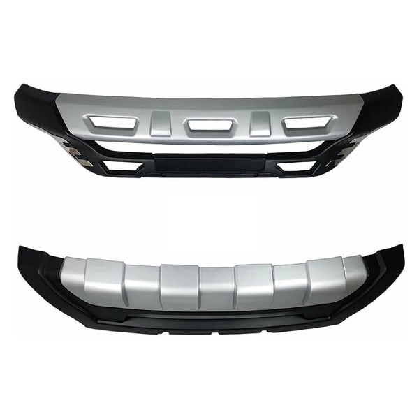 Heckdiffusor StoßStange Heckansatz FüR Hyundai Ix35 2010-2012 Silber Schwarz 2X-image