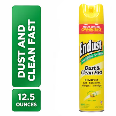 Endust  Multi-Surface Dusting and Cleaning Spray, Lemon Zest, Aerosol, 12.5 oz.