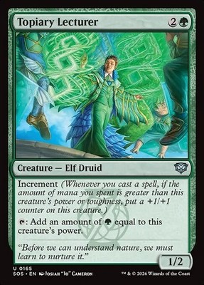 Magic - Topiary Lecturer  - Uncommon/Kreatur Elf - Secrets of Strixhaven - EN/NM