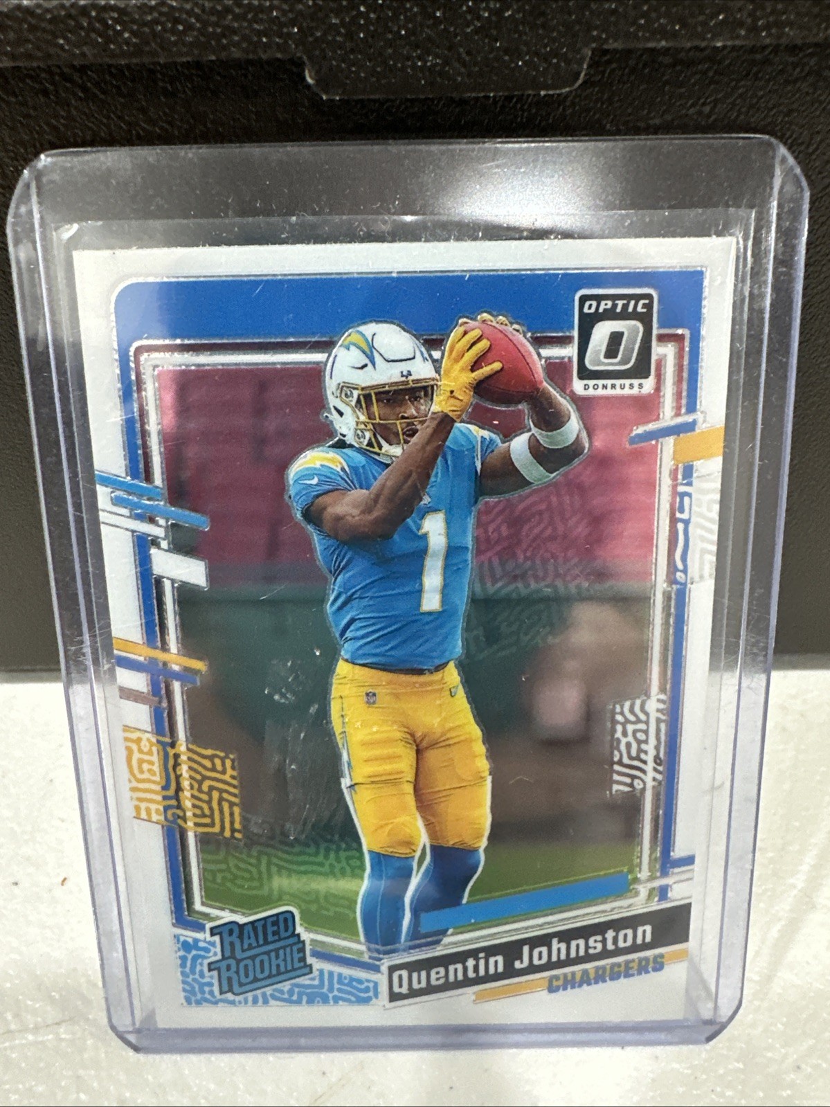 2023 Donruss Quentin Johnston Optic Preview Silver Holo Prizm Rated Rookie #353
