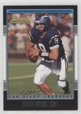 2001 Bowman Gold Drew Brees #164 0o9y