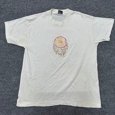 Fruit of the Loom T-Shirt Mens Size L White Dreamcatcher Vintage Best