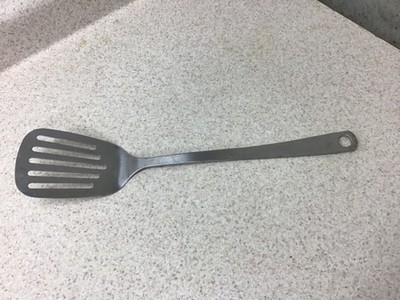 Cooks Club Full Stainless Steel Slotted Spatula Flipper Turner 13.5 