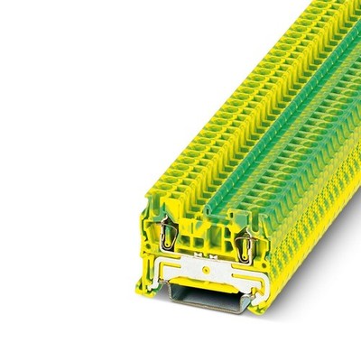 2pcs PHOENIX ST 2,5-PE   Cage Ground Terminal   Green-yellow New  Kd *cc