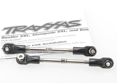 Traxxas 1/10 Rustler VXL * TWO 59MM TURNBUCKLE TOE LINKS * 3745