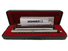 Hohner Super Chromonica 270 Chromatic Harmonica Key of C - Made in Germany Case