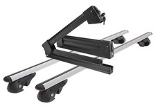Dachträger VDP004 L + Skiträger Silver Ice für für Peugeot 207 Break SW WK 07-14