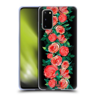 HEAD CASE DESIGNS DARK FLORALS SOFT GEL CASE FOR SAMSUNG PHONES 1