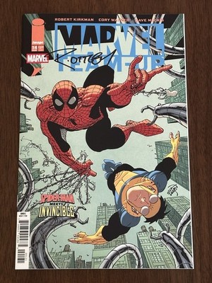 Marvel Team-Up #14 Erik Larsen Cover Signed by Ryan Ottley with COA Included