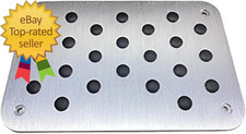Universal Car Truck Floor Mat Aluminum Alloy Carpet Heel Pad Plate Foot Pedal