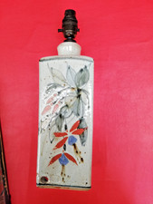 Vintage Colin Kellam Totnes Devon Studio Pottery Fuchsia Lamp