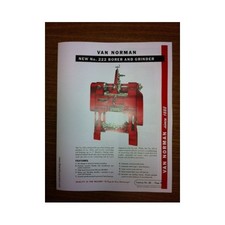 Van Norman Model 222 Rod Boring Machine Flier