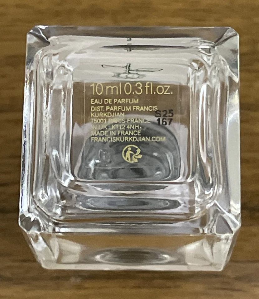 Maison Francis Kurkdjian L'Homme A La Rose EDP 10 ml/0,30 oz TRVL SPLASH NUEVO SIN CAJA Foto 4 de 4