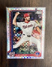 Cole Henry X-Fractor Rookie RC 2025 Topps Chrome Update Card #USC72 Nationals. rookie card picture
