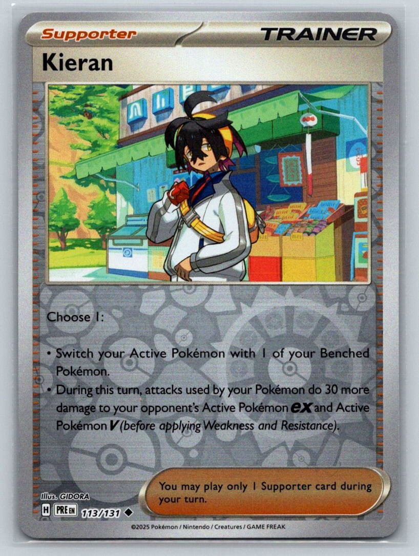 Kieran - Reverse Holo Uncommon SV: Prismatic Evolutions 113/131 NM